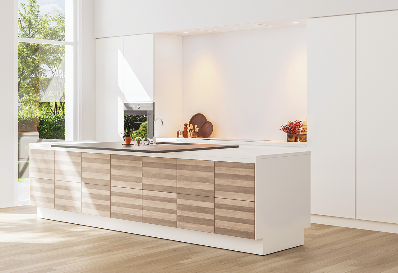 Passat Medio II - 90x50 cm - blanco con motor