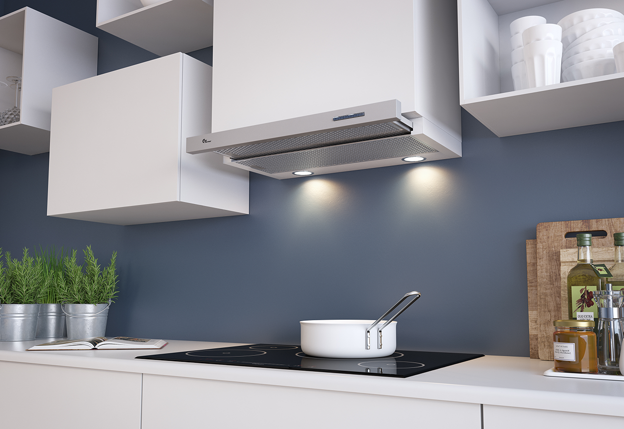 Slim S4 PLUS 600 mm Inoxidable/Blanco Con motor