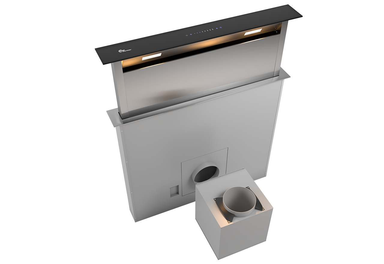 Trent 880 mm Inoxidable/Negro Con motor