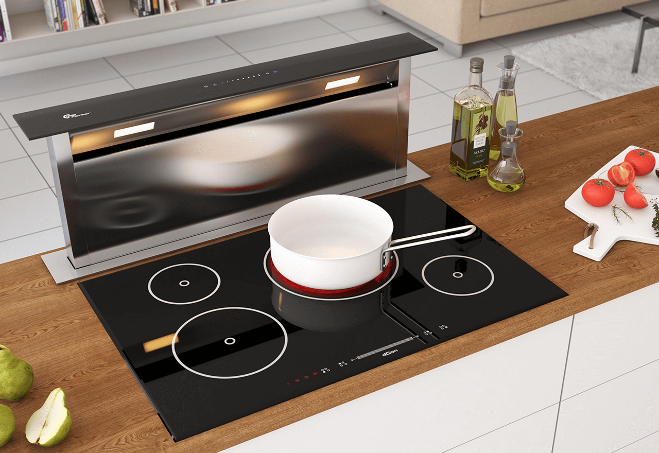 Trent 880 mm Inoxidable/Negro Con motor