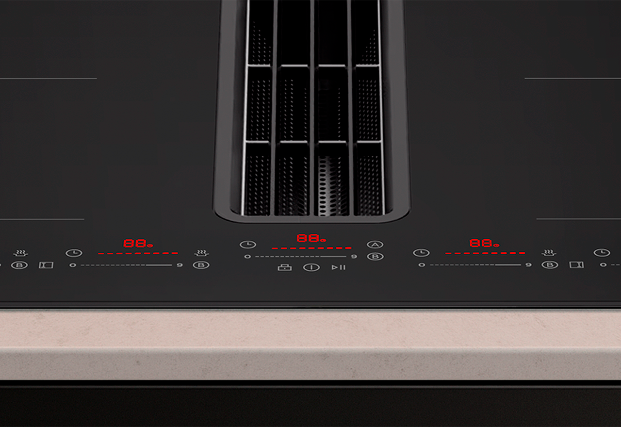 Downdraft One 80 cm med kulfilter