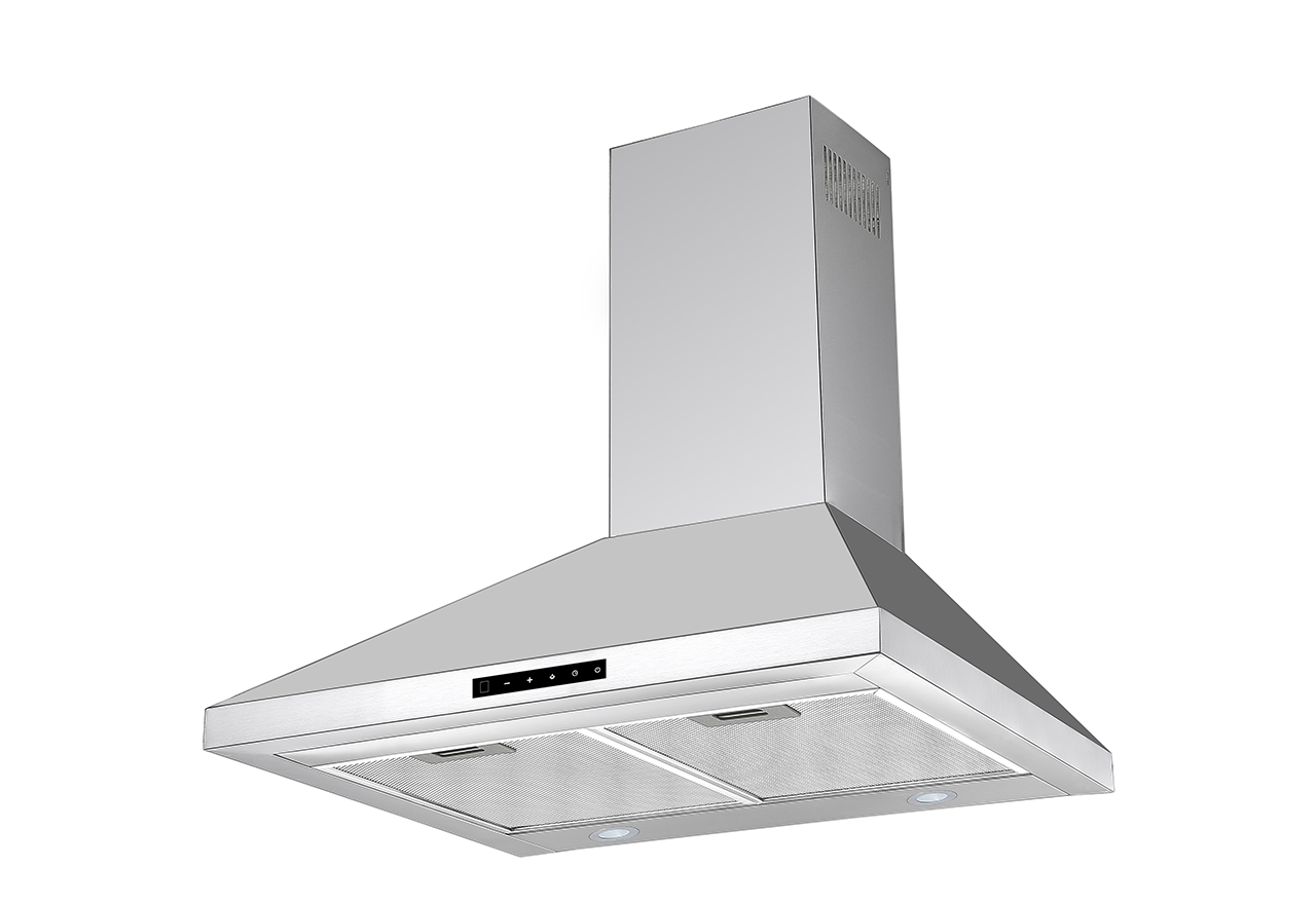 Trend model 40, 60 cm vægmodel i stål, med motor