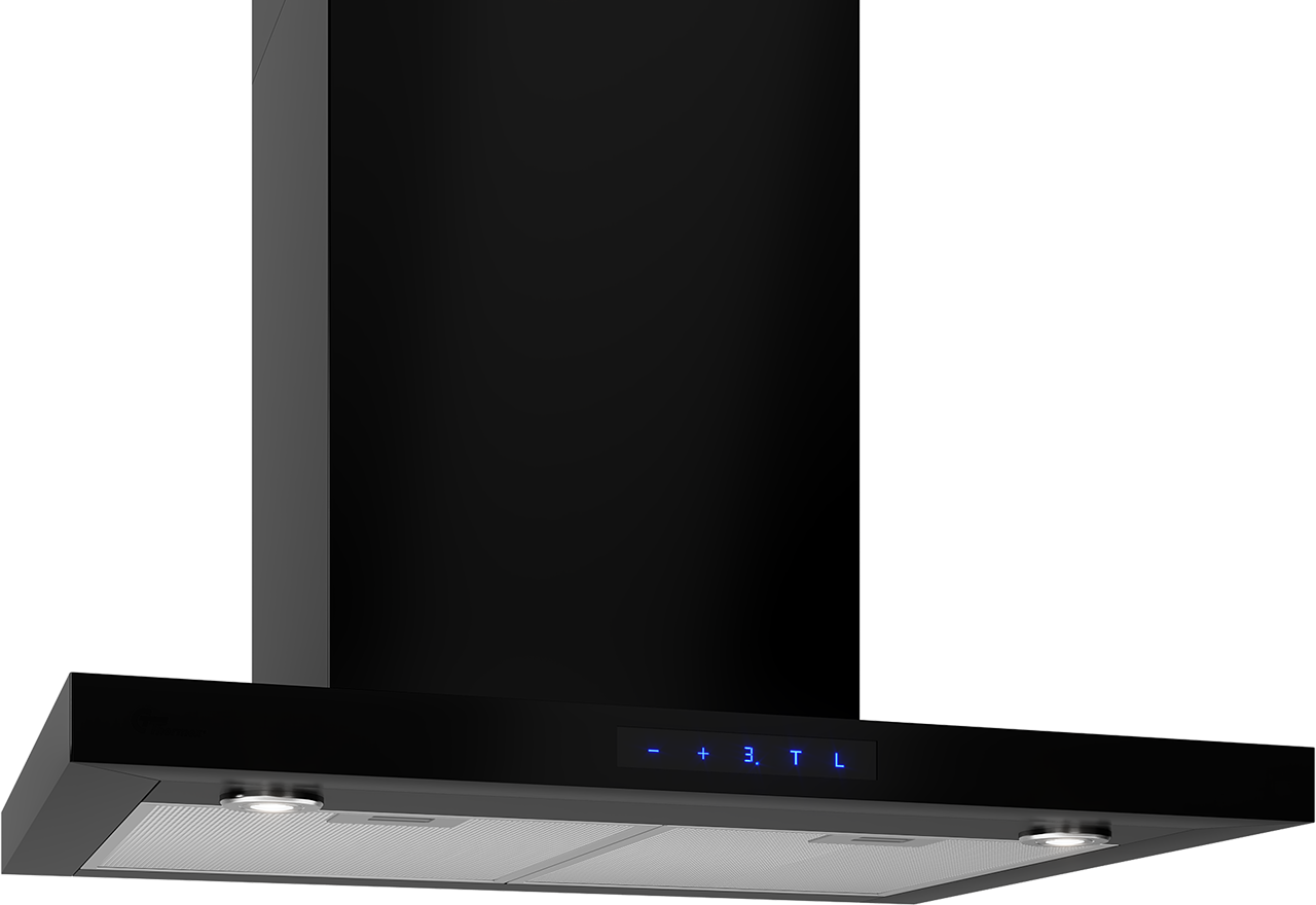 Harwich II pared 600 mm Negro con motor