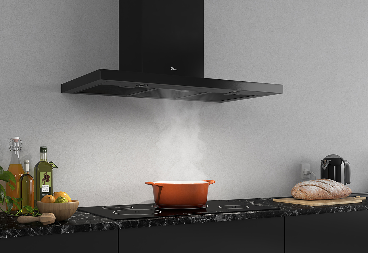 Design Line 8001 - 90 cm - pared - negro - Smarthome