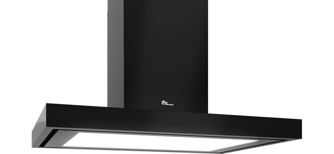 Harwich Lux - 90 cm, Isla, negro con motor