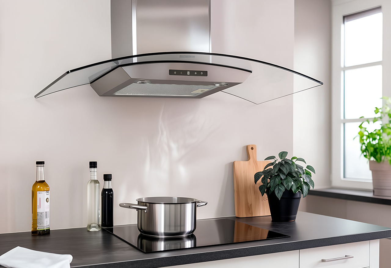 Derby II 900 mm Inox/cristal Con motor