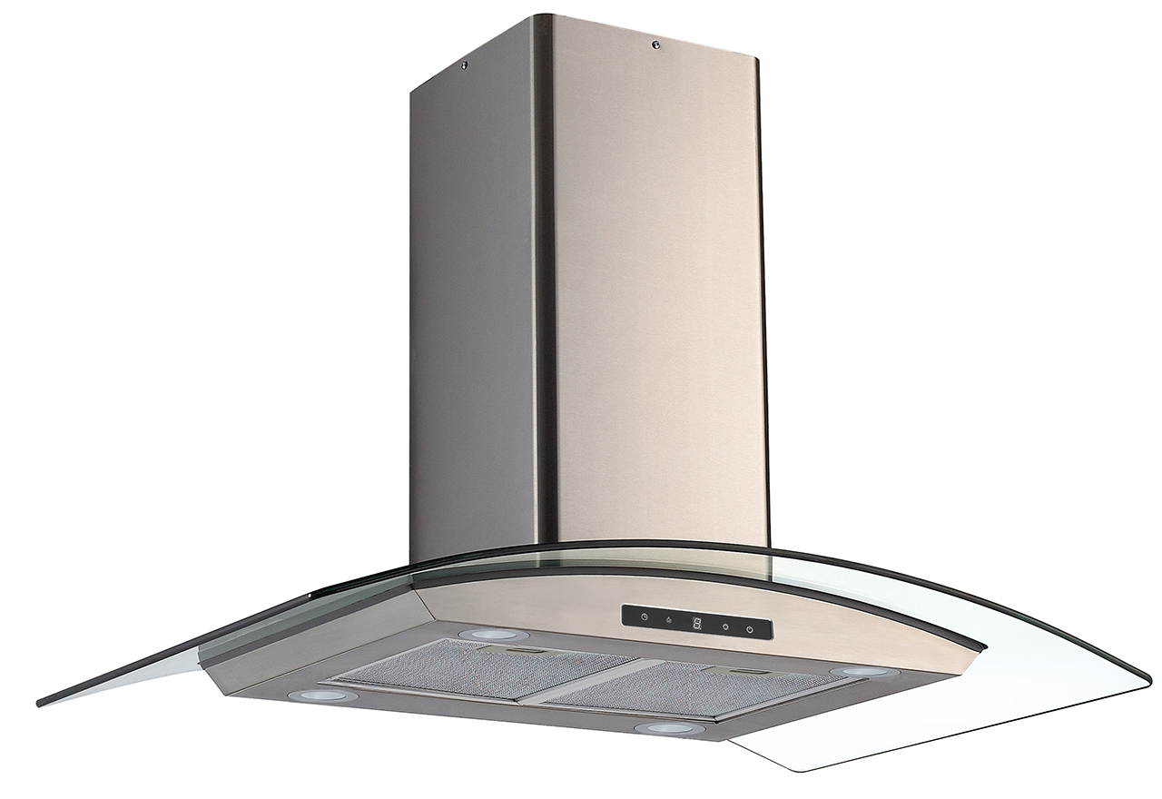 Derby II Isla 900 mm Inox/cristal Con motor