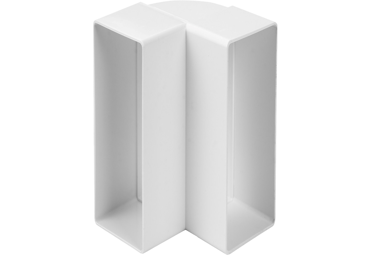 Bøjning Vertikal 220 x 55 mm - Fladkanal